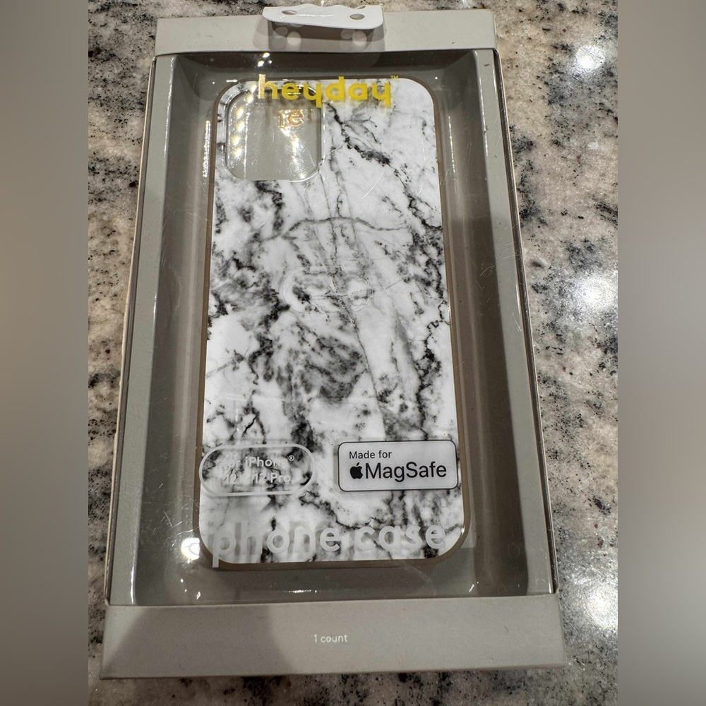 heyday Black and White Marble iPhone Case for iPhone 12 & 12 pro